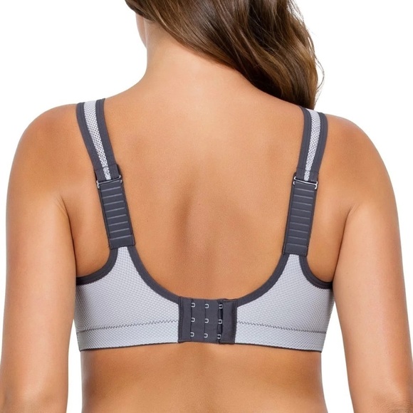 Parfait Active Wireless Yoga Sports Bra Size 32H P5542 Rabbit (gray) w/White NWT - Picture 3 of 10